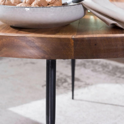 chippa solid wood round coffee table