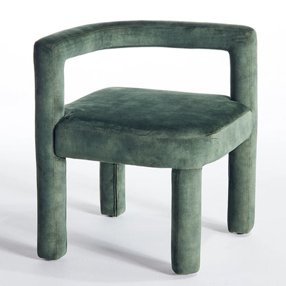 mate cafe chair in rough green finish