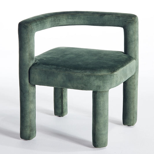 mate cafe chair in rough green finish