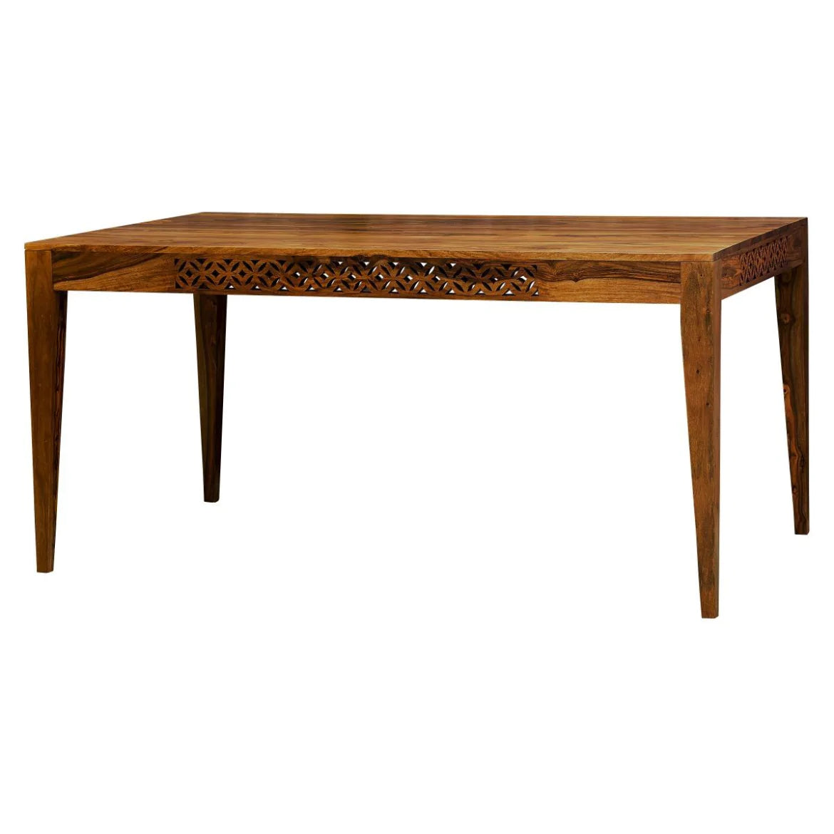 Octane Solid Wood Dining Table Set With 6 Chairs In Natural Finish