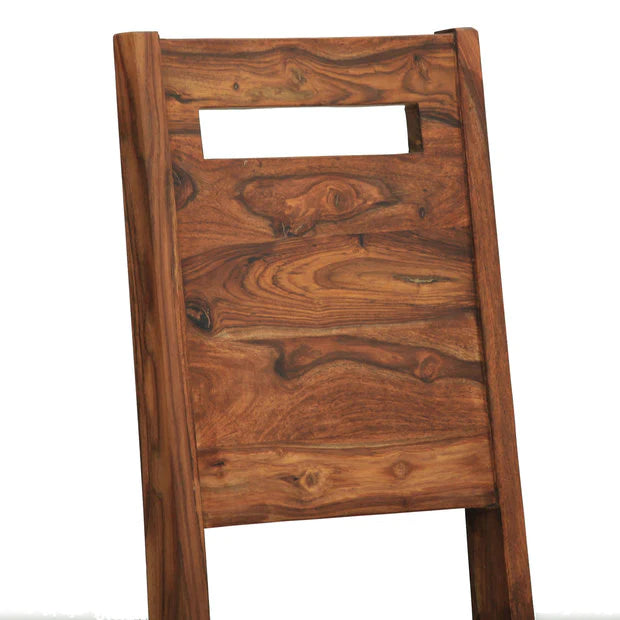 Sherlock Solid Wood Dining Table Set With 6 Chairs In Natural Finish