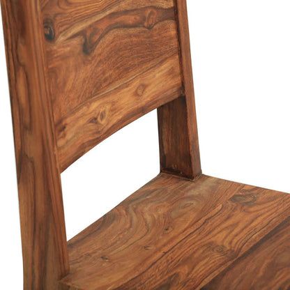 Sherlock Solid Wood Dining Table Set With 6 Chairs In Natural Finish