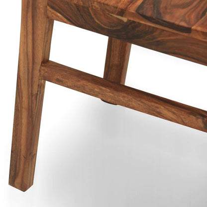 Sherlock Solid Wood Dining Table Set With 6 Chairs In Natural Finish