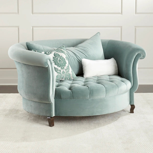 sage barrel single seat sofa