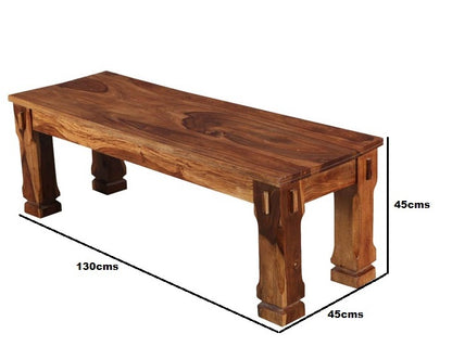 jade solid wood bench