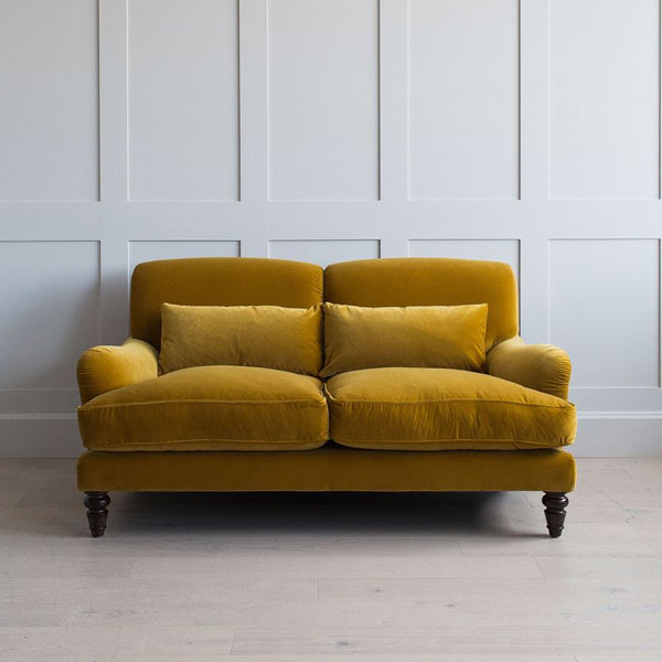 hazel sofa in velvet fabric