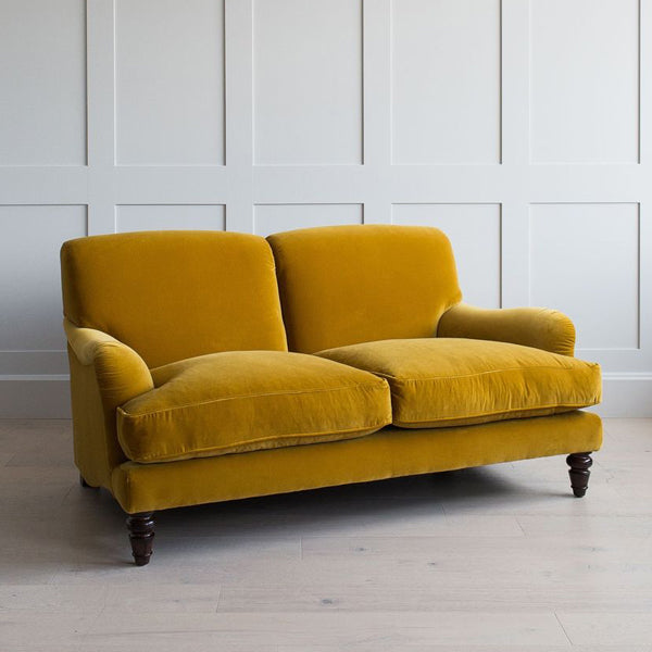 hazel sofa in velvet fabric