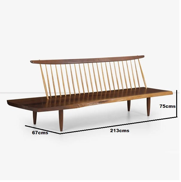 master solid wood settee