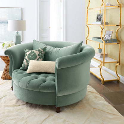 sage barrel single seat sofa