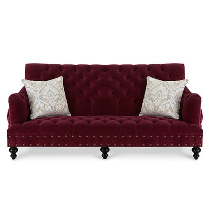 california sofa in burgandy
