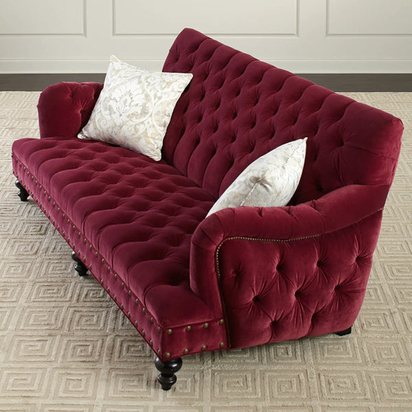 california sofa in burgandy