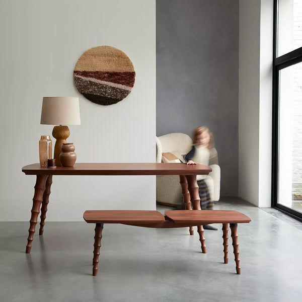 anouk solid wood bench