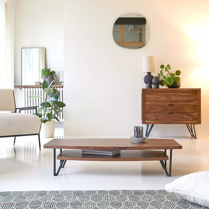 faro solid wood coffee table