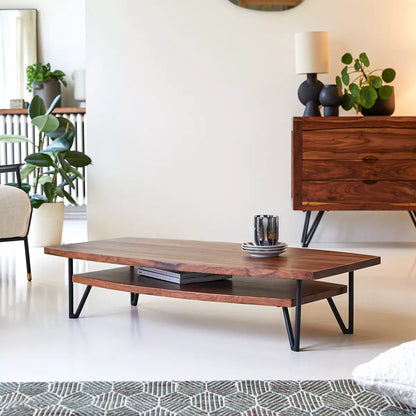 faro solid wood coffee table
