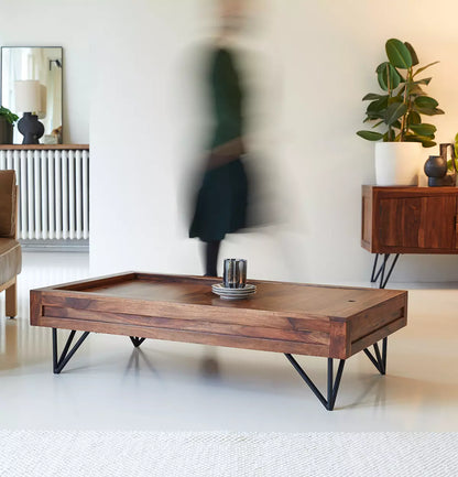 parker solid wood coffee table