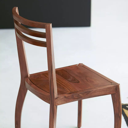ori luna solid wood dining chair in natural finish