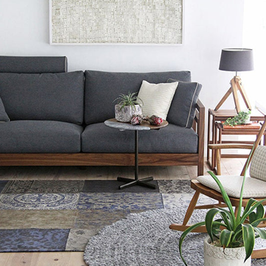 richie 2 seat wooden sofa