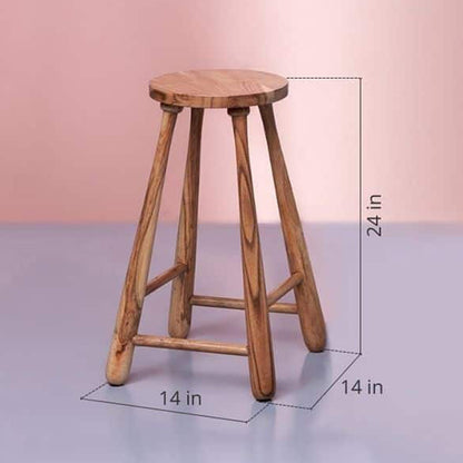 shaker solid wood seating stool