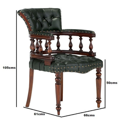 singh armchair in green colour