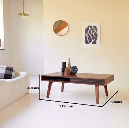 vitti solid wood coffee table