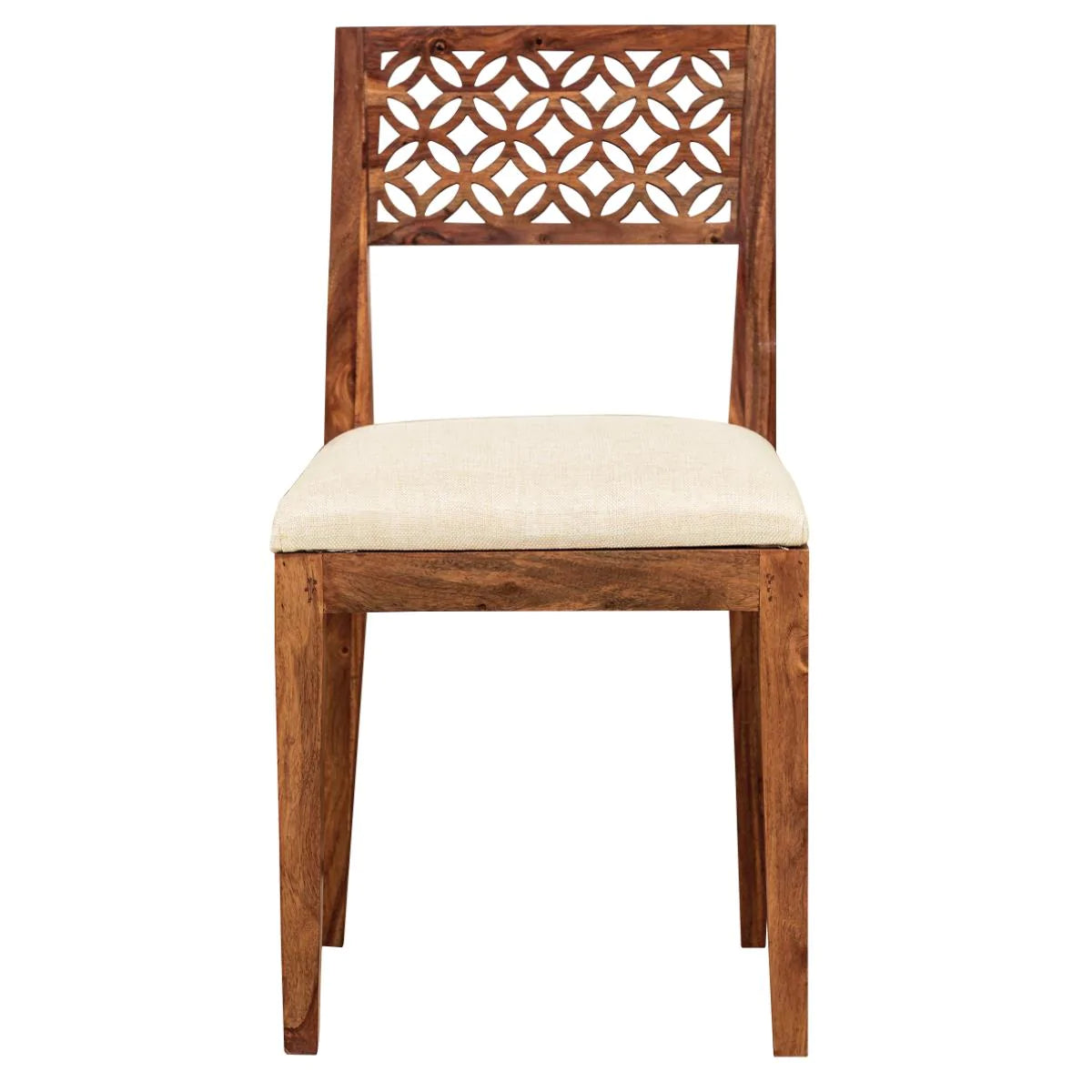 Octane Solid Wood Dining Table Set With 6 Chairs In Natural Finish