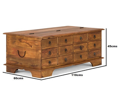 zail solid wood coffee table