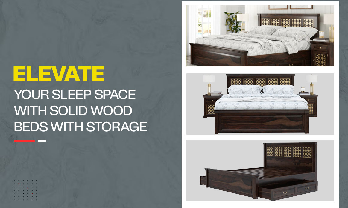 Elevate Your Sleep Space with Solid Wood Beds with Storage