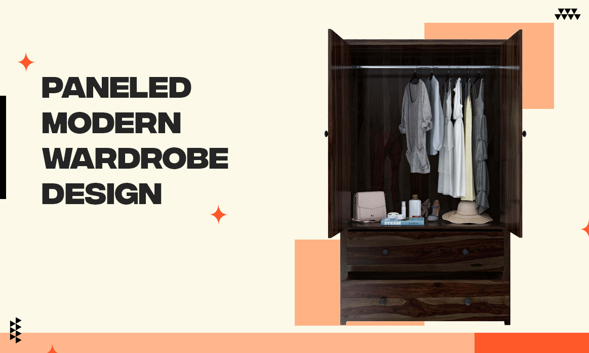 Paneled modern wardrobe design